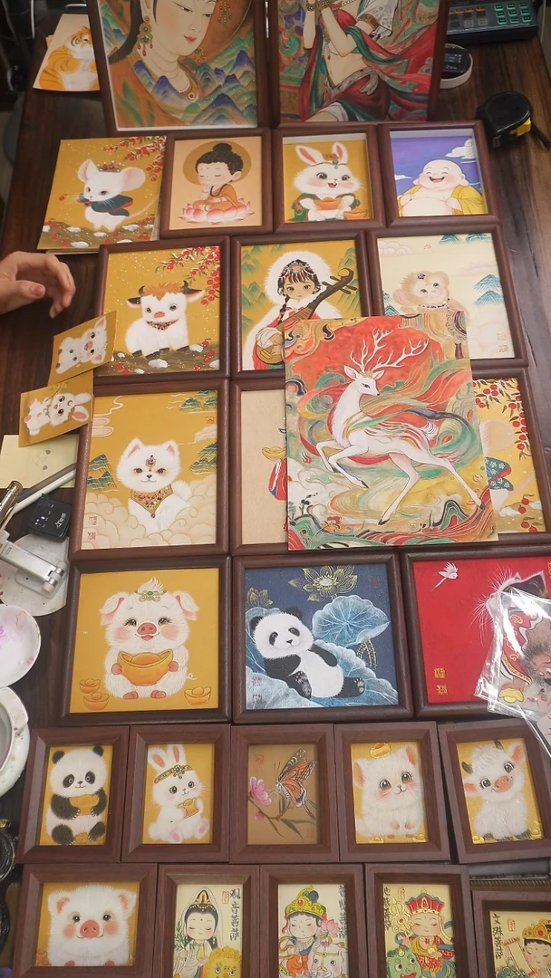 国画4寸小兔1111111