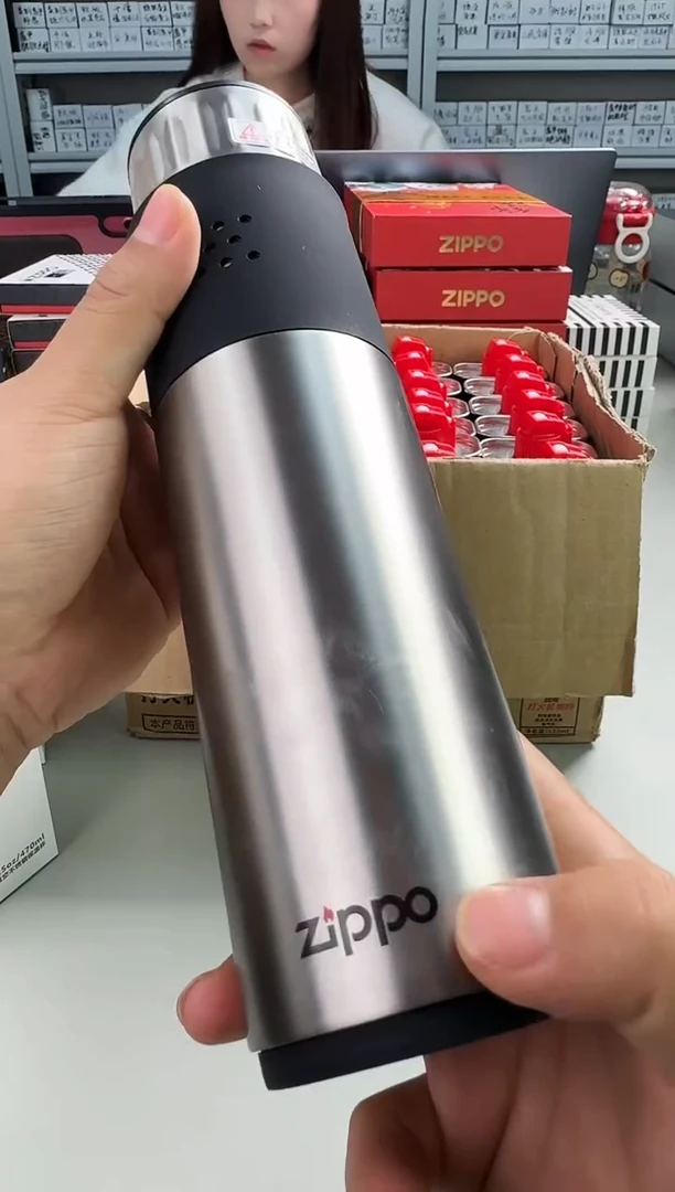 铜ZIPPO水杯-保温杯城市系列-哑光透明拉丝470ml