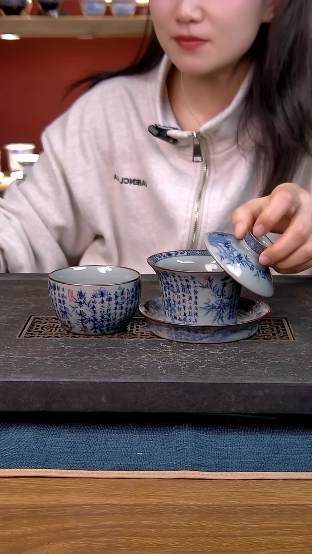 简装家用款2件套 老陶泥开片纹陶瓷茶具