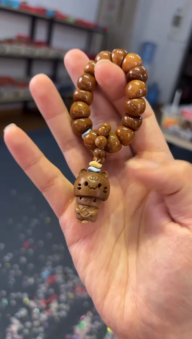 檀香木无事牌    12库克大肠【喵了个咪】手捻