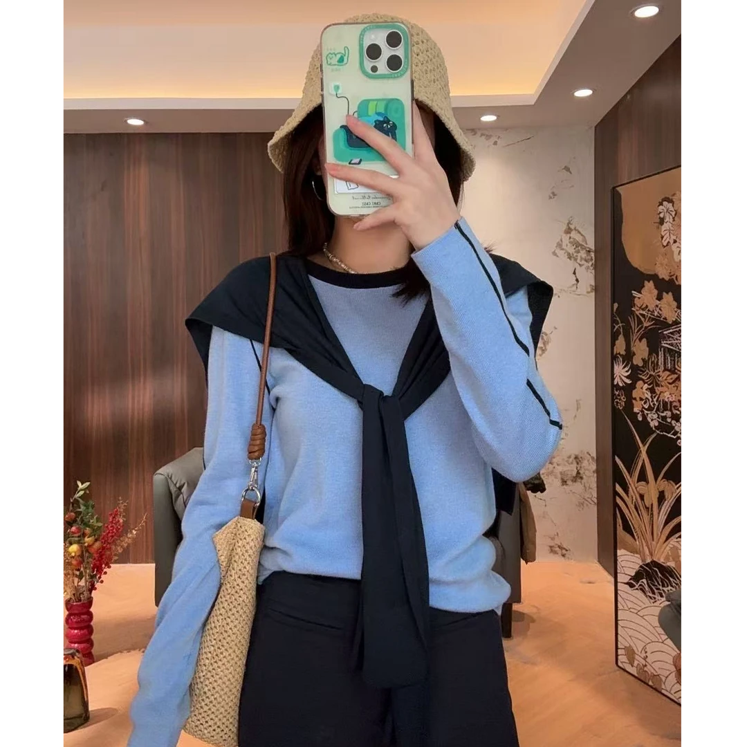 【LIbaibai】早春新款长袖针织上衣BB-1470