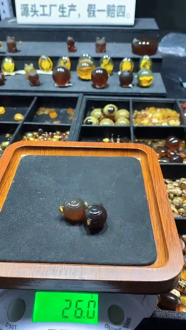 琥珀颈饰未镶嵌天然缅甸琥珀手串