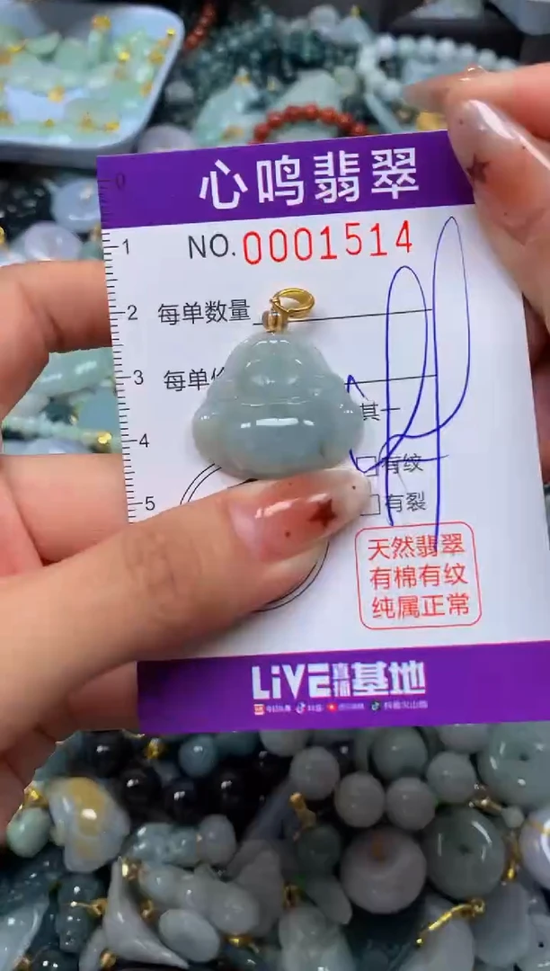 翡翠未镶嵌颈饰闪购001514