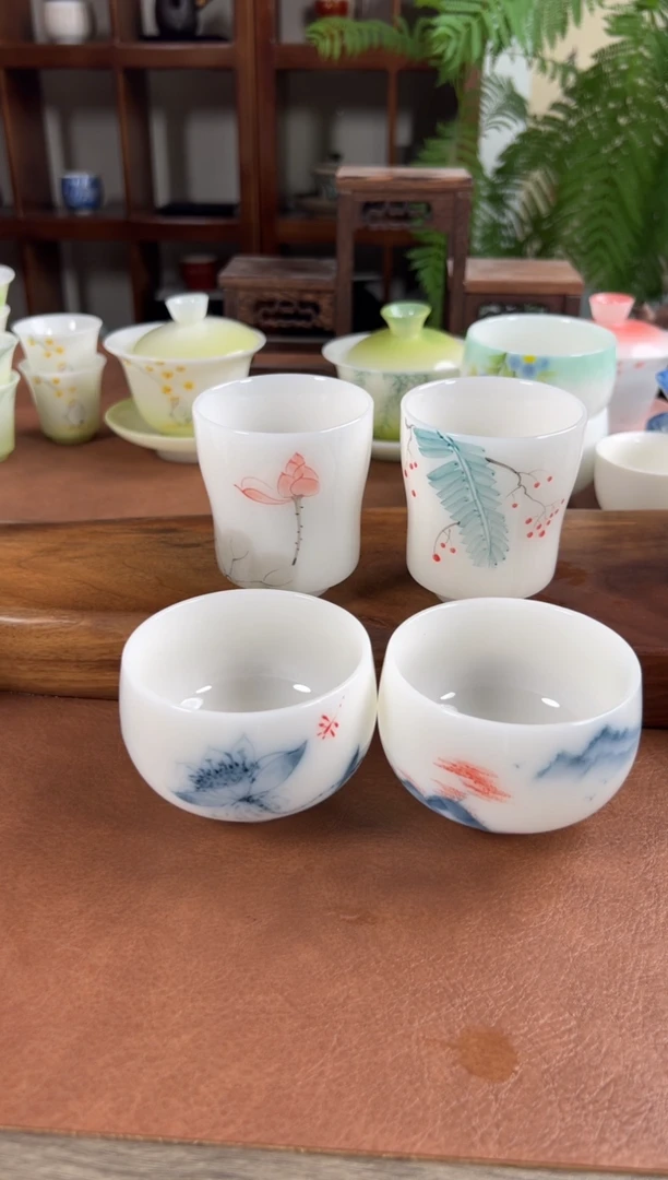 杯子优质瓷土璞玉茶具单品上新