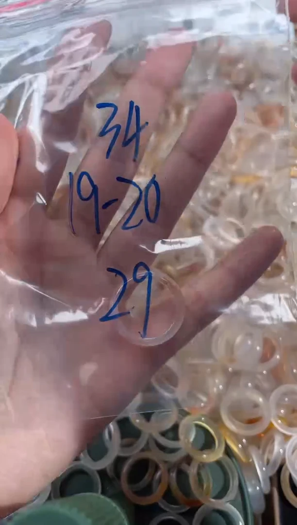 玛瑙/玉髓戒指未镶嵌34