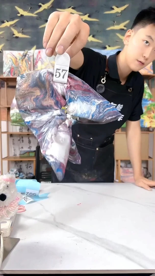 压花方巾 57 手工微瑕 不喜勿拍 不退不换