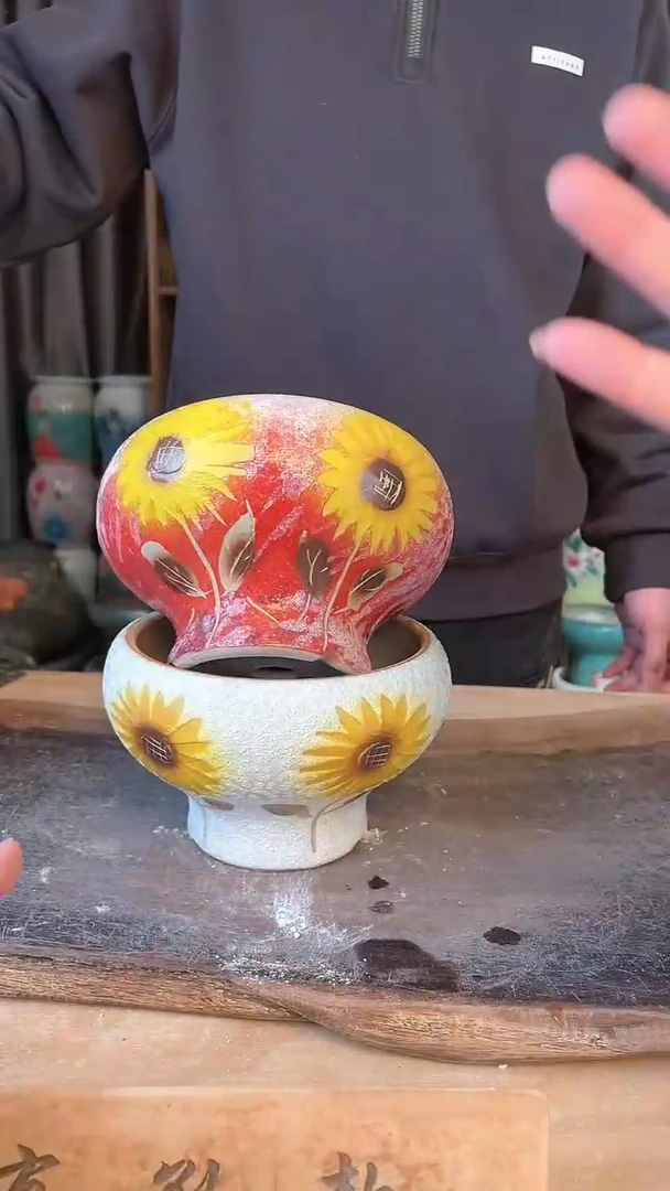 【闪购商品】摆件21-17口14高11  二个