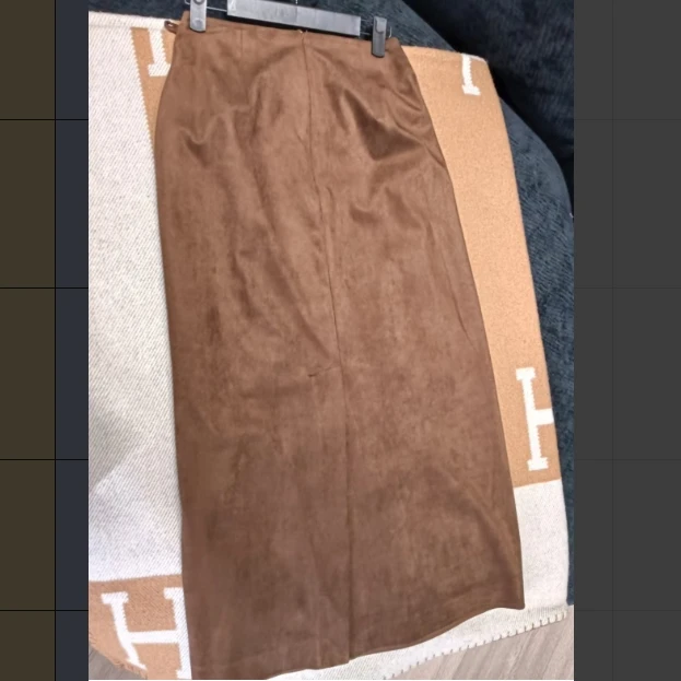 YANG GZ 清【】秋冬时尚咖色皮半裙长裙女 GZQ089