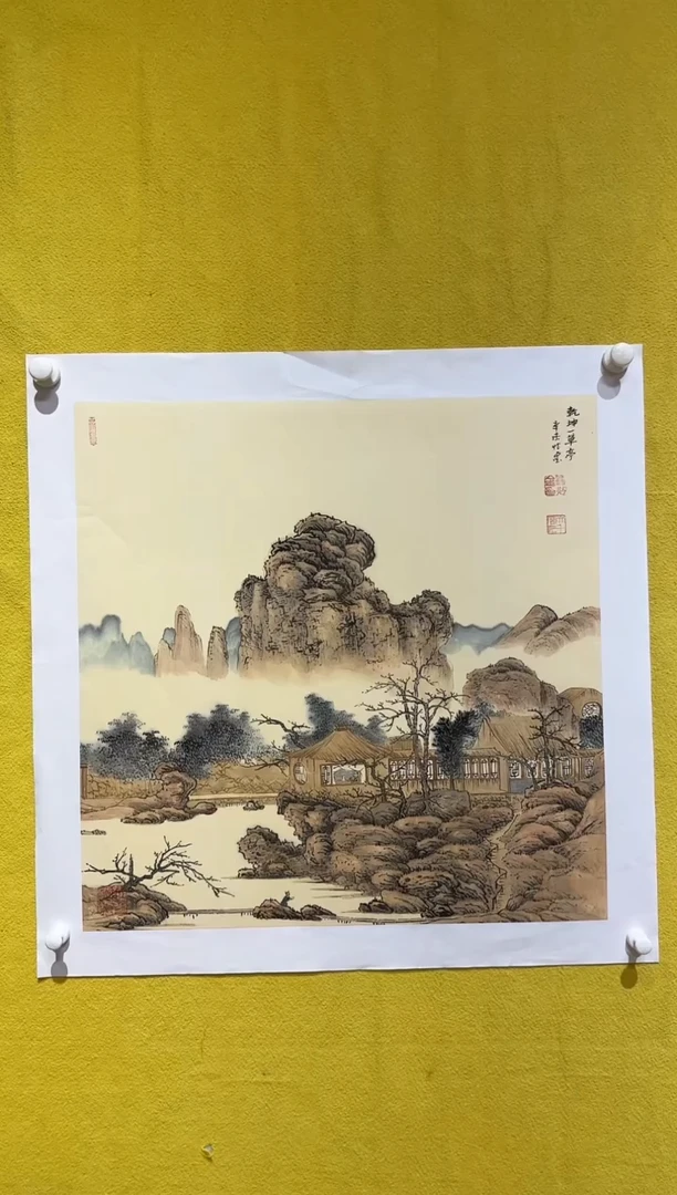 国画梁兆金/精品国画/4平尺