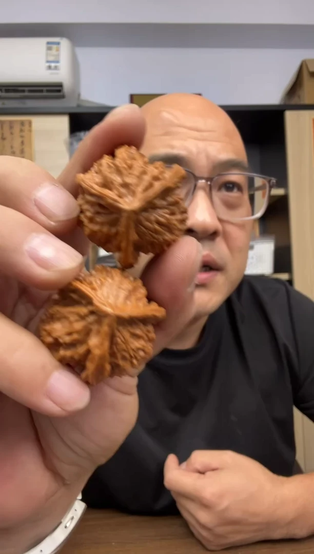把件文玩核桃38尺盘山三棱