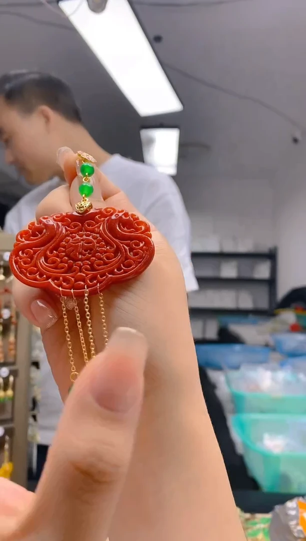 【闪购商品】翡翠耳饰合金392翡翠压襟