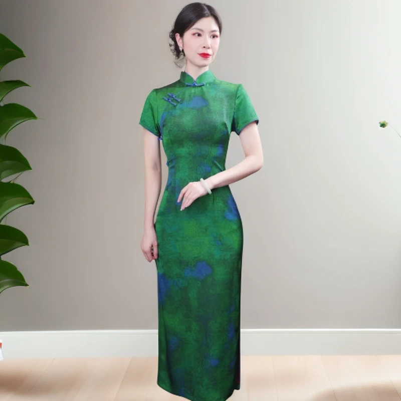 绿野仙踪 2025新款改良旗袍气质日常优雅经典旗袍复古显瘦国风