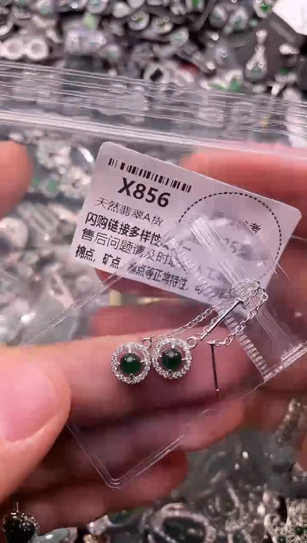 翡翠未镶嵌颈饰X856耳链
