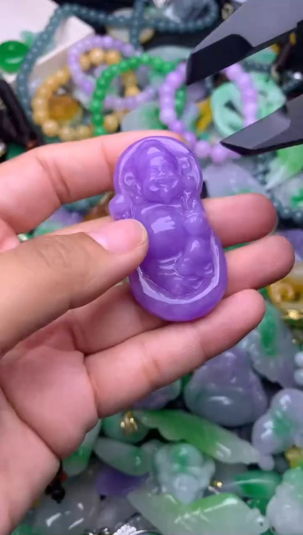 颈饰未镶嵌翡翠缅甸翡翠吊坠