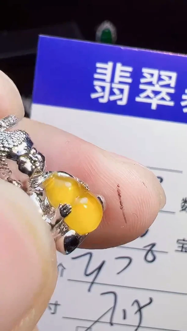 颈饰18K金镶嵌翡翠青**林翡翠