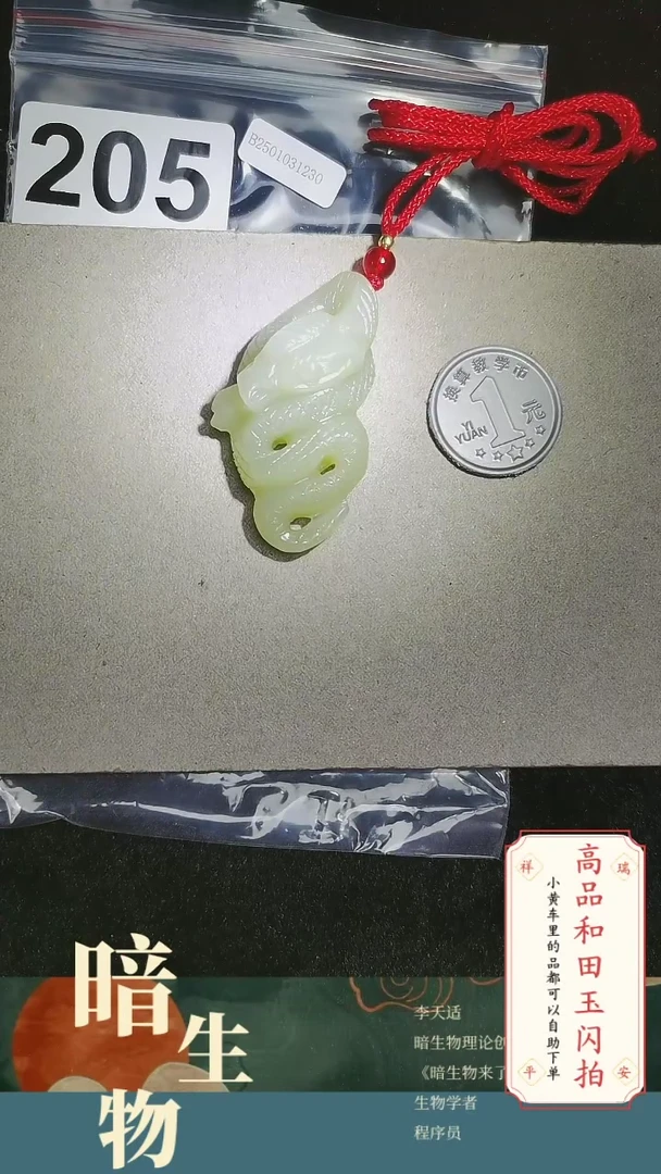 【闪购商品】和田玉吊坠(赠链)未镶嵌205