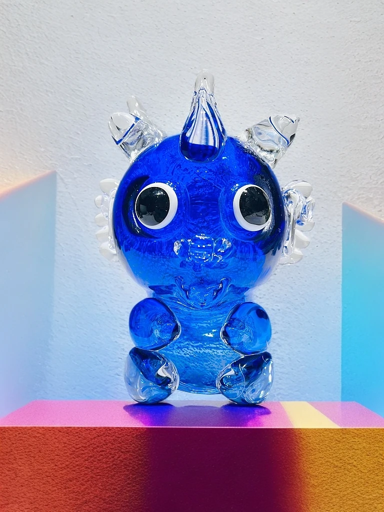 云创空间高档轻奢创意龙娃娃琉璃工艺品摆件