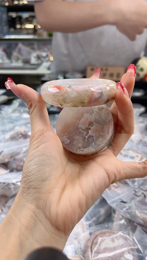 未镶嵌手镯石英质玉圈口（赠品镯心）