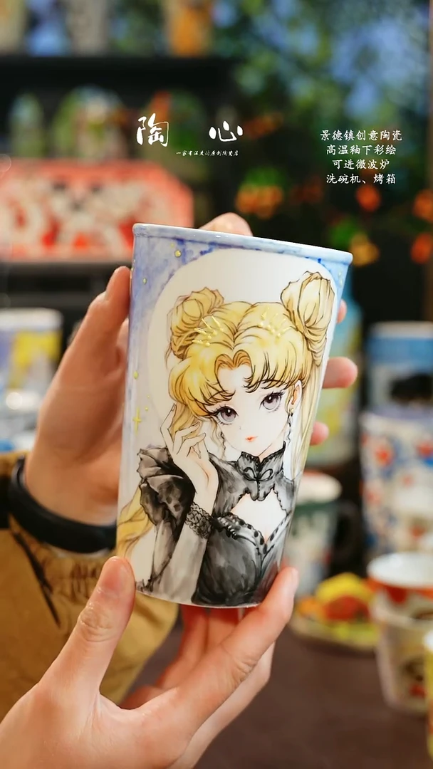 景德镇高温釉下彩纯手工手绘