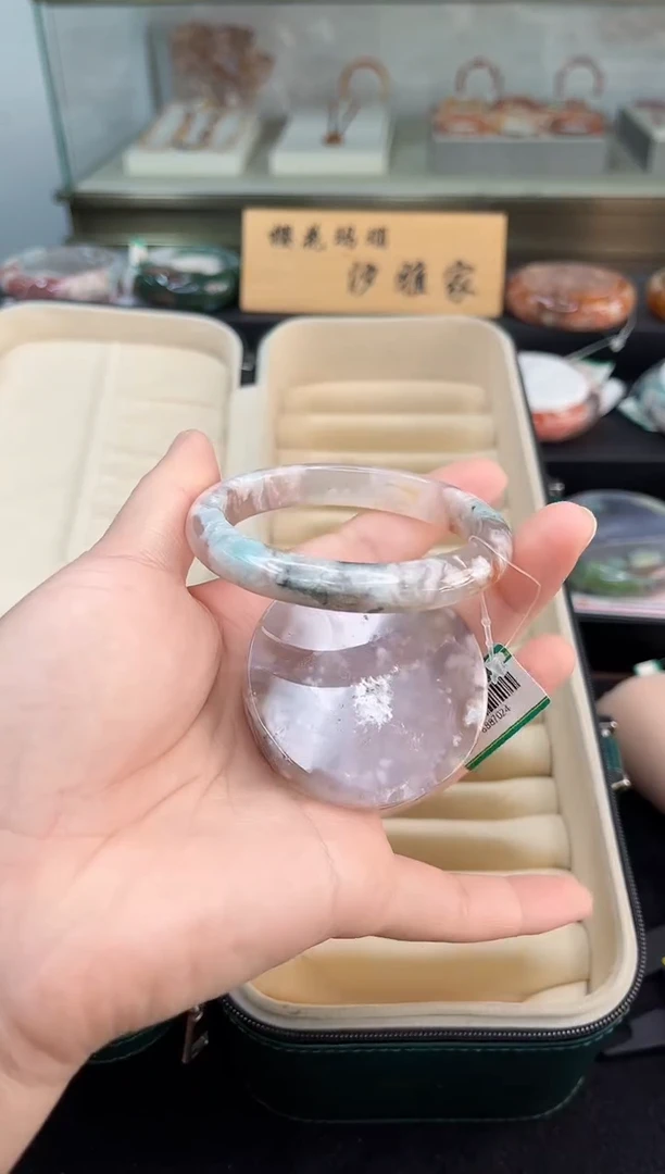 未镶嵌手镯石英质玉53圈口（赠品镯心）6887024