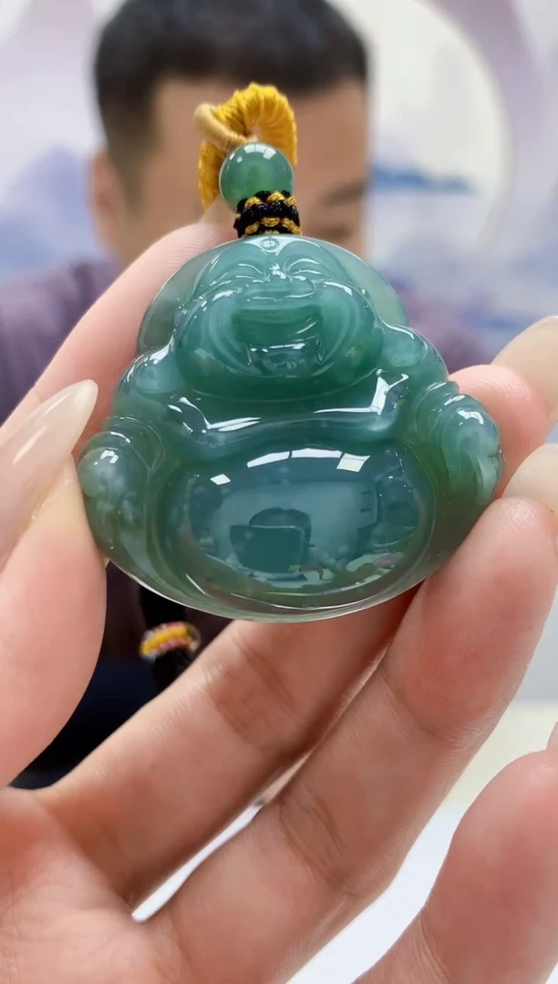 定制翡翠未镶嵌4898MM-毛货挂件57