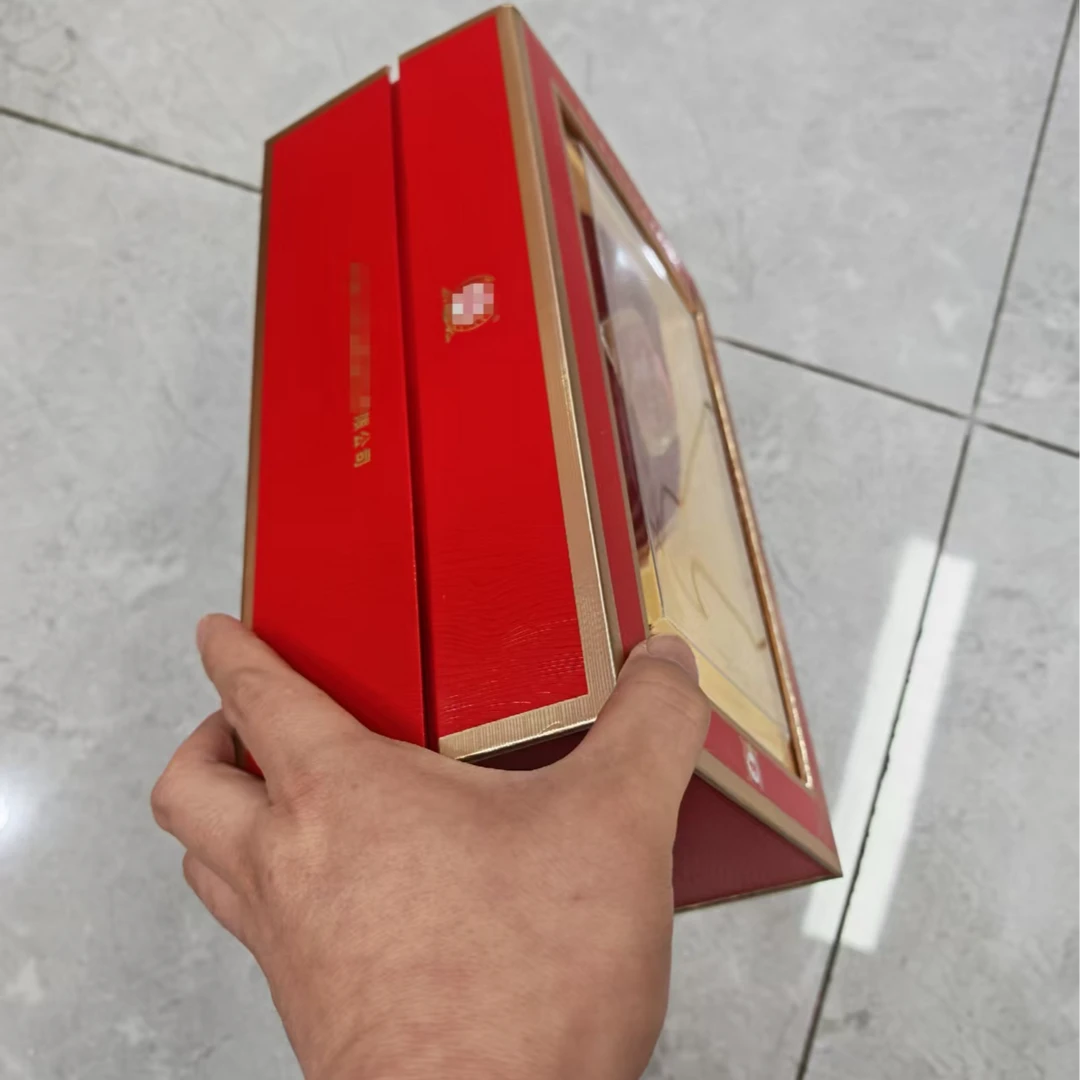孤品杂款白酒纸盒子礼盒红色酒盒破损jlz