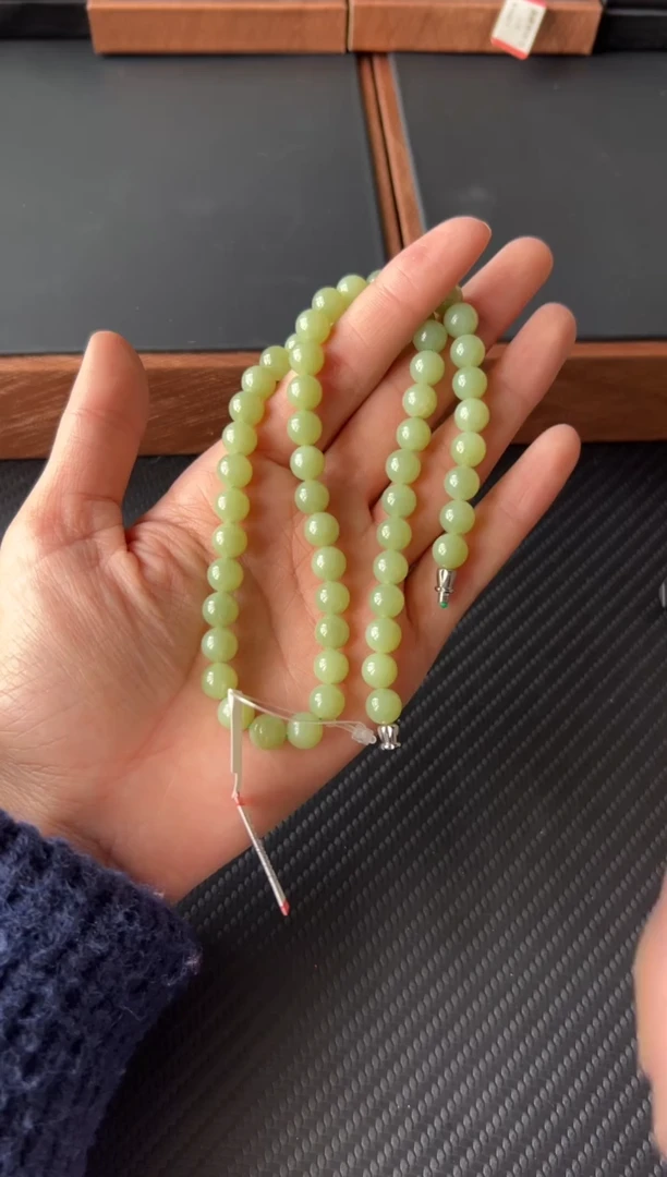 【闪购商品】和田玉项链未镶嵌且末微色差卡8妈妈链