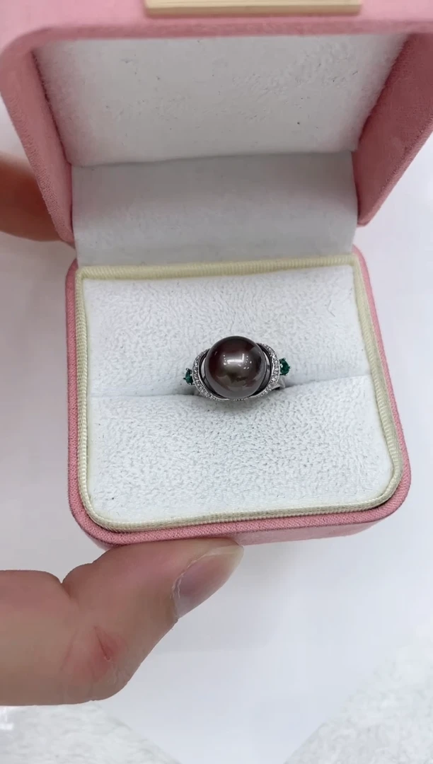 【闪购商品】海水珍珠戒指银S925镶嵌海水珍珠戒指