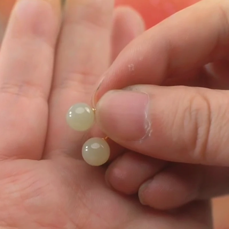 18k和田耳饰简约款FL-334