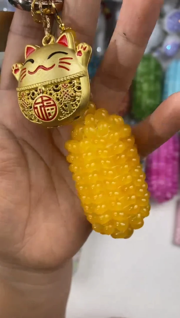 玻璃0831卡6算盘珠黄玉米150颗