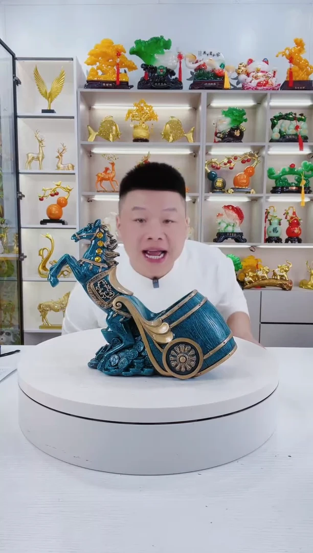 摆件马拉车酒架好看