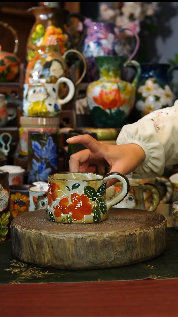 陶瓷49景德镇手工手绘釉下彩