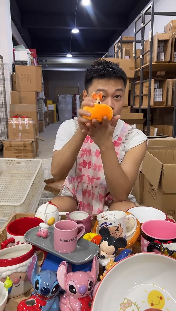 瓷片树脂尼莫原盒猛兽派对摆件