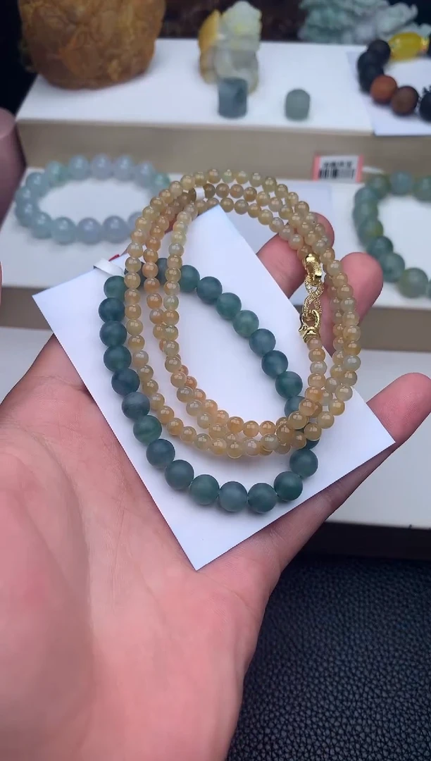 未镶嵌定制翡翠璺*珠子