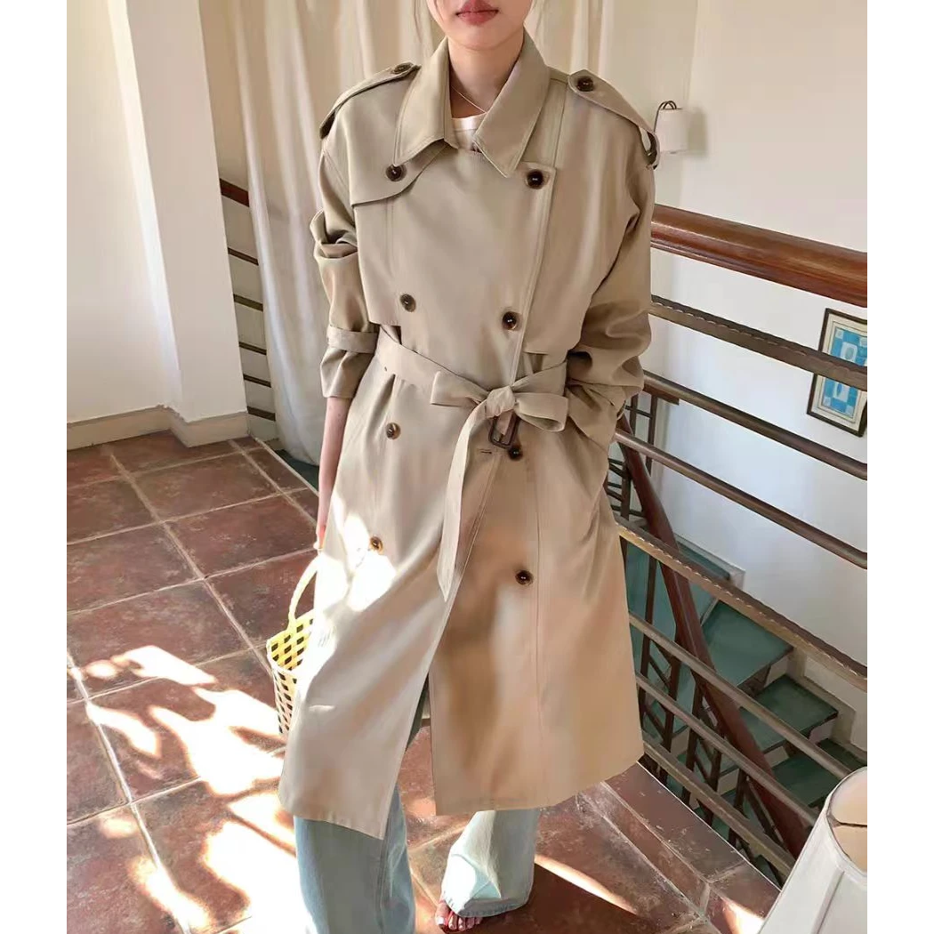 H2980 双扣设计 + 精湛车缝工艺|经典百搭风衣