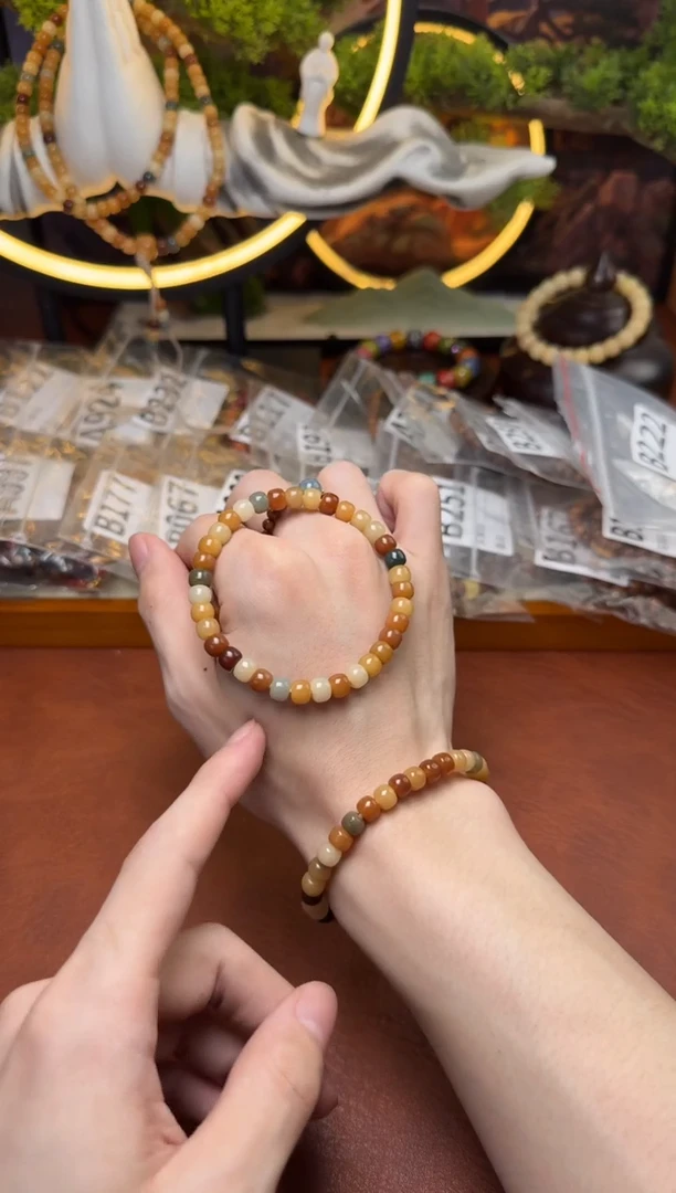 菩提根/象牙果手串菩提根稻香玉米桶珠单圈