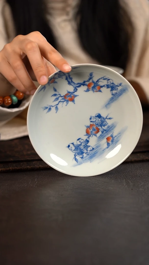 【闪购商品】杯聚澜堂九桃五福壶承