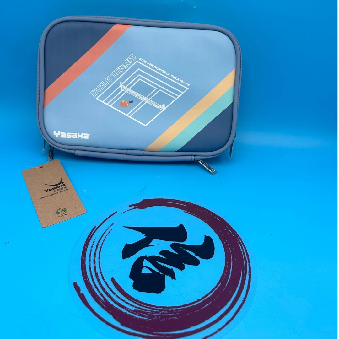 亚萨卡炫彩乒乓球拍套加大加厚新款双拍套乒乓球拍包双层携带方便