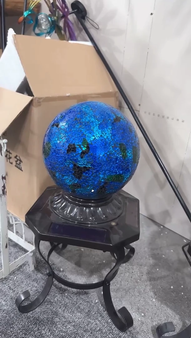 太阳能裂纹灯（蓝色） 一件包邮