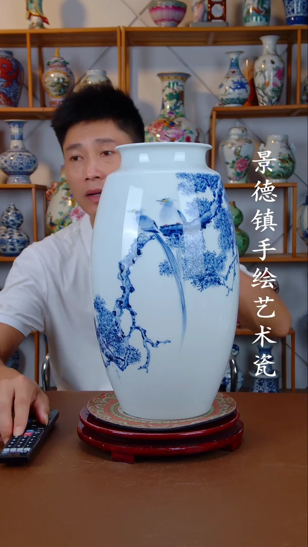 现代景德镇手工手绘陶瓷摆件20