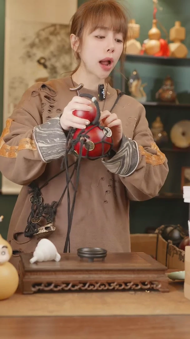 【闪购商品】234号精品天然大漆工艺防渗内胆酒葫芦~