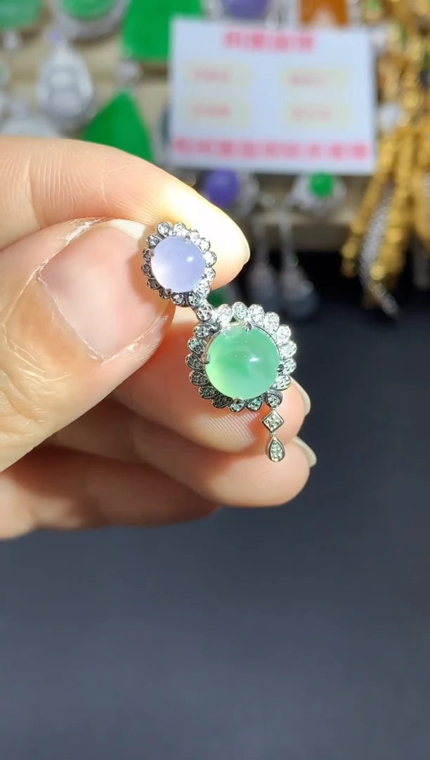 颈饰18K金镶嵌翡翠222国好珍宝