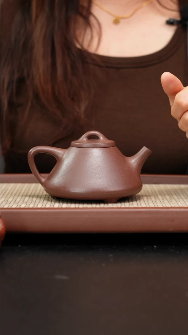 【闪购商品】紫砂茶壶全手工底曹清子冶石瓢260