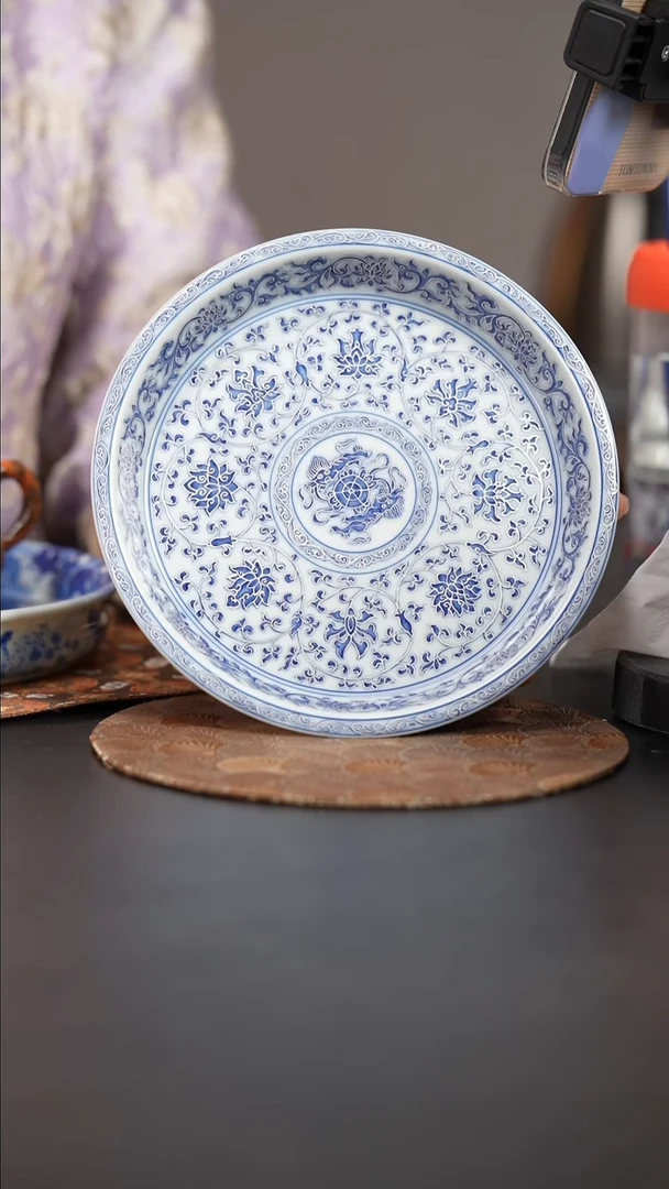 【闪购商品】杯四景堂青花描银