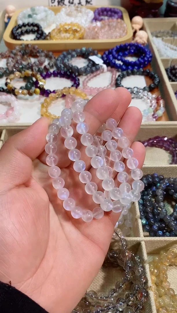 【闪购商品】月光石手链未镶嵌蓝月光8M+（多样性发其一）