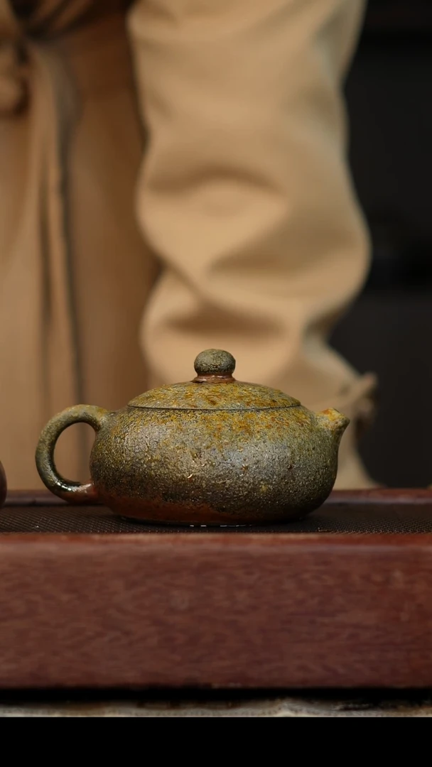 茶壶紫砂柴烧紫砂 段泥扁西施