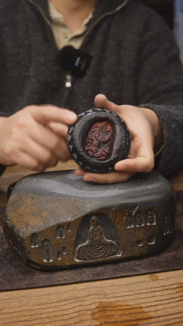 甘石陶艺麻线鼓款396