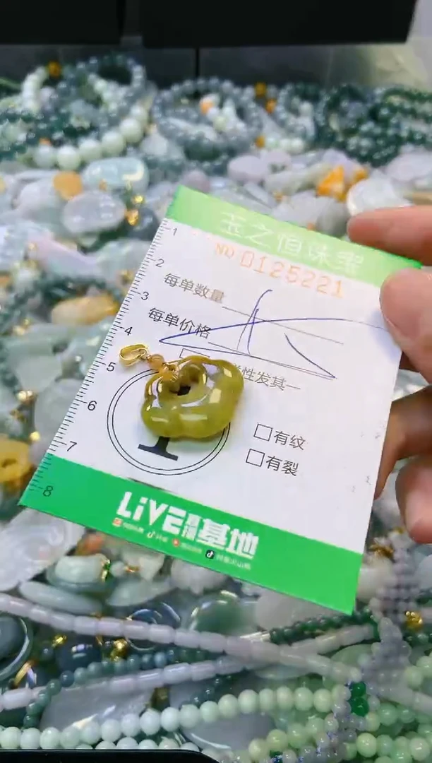 翡翠未镶嵌颈饰闪购0125221多样性发其一