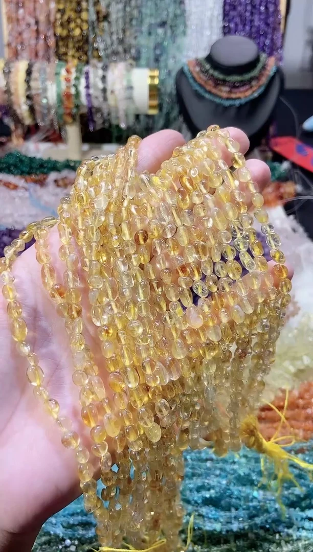 未镶嵌珠宝半成品水晶随行黄水晶