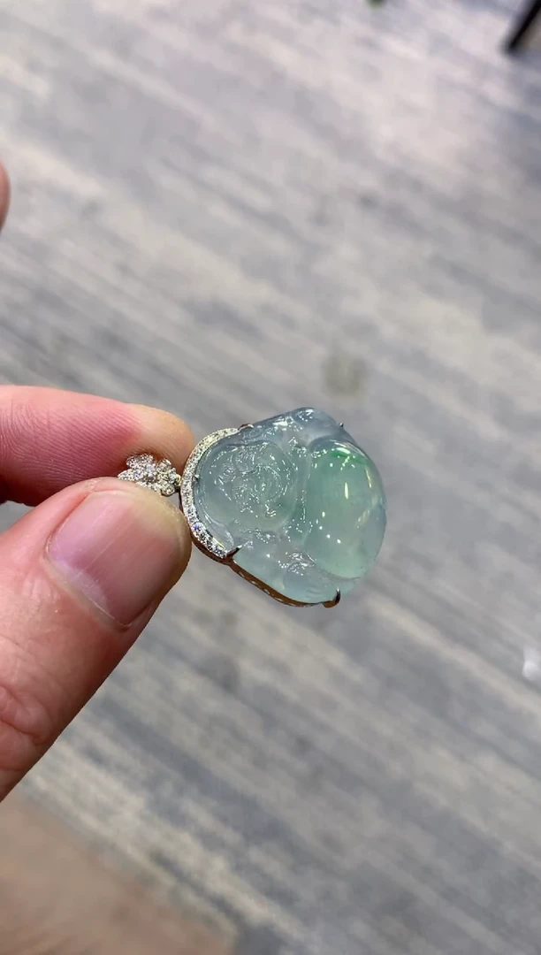 颈饰未镶嵌翡翠天然A货翡翠